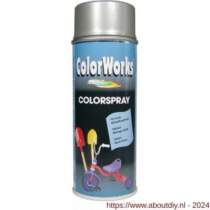 ColorWorks lakverf Colorspray zilver 400 ml - A50702752 - afbeelding 1