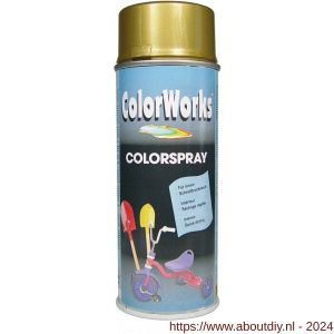 ColorWorks lakverf Colorspray goud 400 ml - A50702758 - afbeelding 1