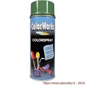 ColorWorks lakverf Colorspray reseda green RAL 6011 groen 400 ml - A50702755 - afbeelding 1