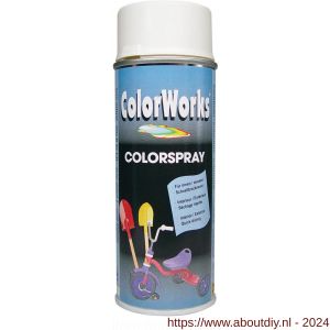 ColorWorks lakverf Colorspray wit 400 ml - A50702757 - afbeelding 1