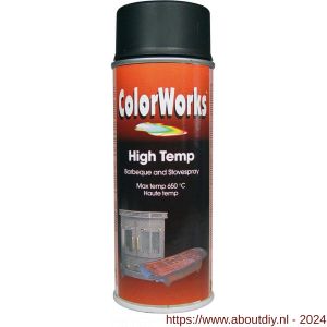 ColorWorks spray hittebestending High Temp zwart 400 ml - A50703618 - afbeelding 1