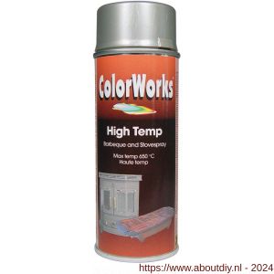 ColorWorks spray hittebestendig zilver 400 ml - A50703619 - afbeelding 1