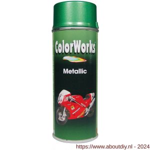 ColorWorks metallic lak groen 400 ml - A50702772 - afbeelding 1