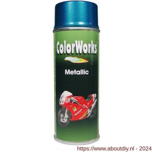 ColorWorks metallic lak blauw 400 ml - A50702773 - afbeelding 1