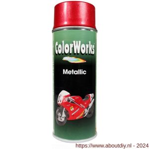 ColorWorks metallic lak rood 400 ml - A50702774 - afbeelding 1