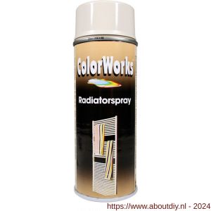 ColorWorks radiatorlak wit hoogglans 400 ml - A50702779 - afbeelding 1