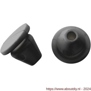 Deltafix aanslagdop voor kozijn BV1 zwart 1.5 mm blister 6 stuks - A21904343 - afbeelding 2