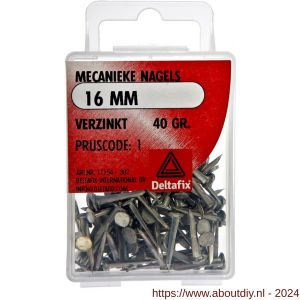 Deltafix mecanieke nagels verzinkt 16 mm 40 g - A21901010 - afbeelding 1