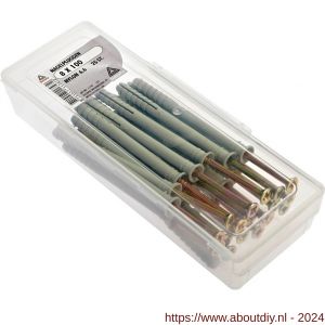 Deltafix nagelplug standaard grijs 8x100 mm kuipje 25 stuks - A21901141 - afbeelding 1