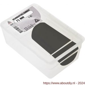 Deltafix deurbuffer TPE rubber schroefbaar zwart 75 mm - A21904400 - afbeelding 1