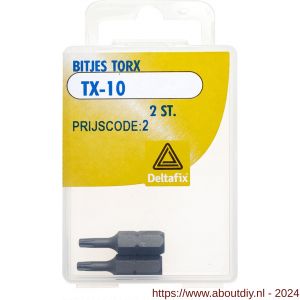 Deltafix bitje Torx TX 10 blister 2 stuks - A21904373 - afbeelding 1