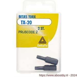 Deltafix bitje Torx TX 20 blister 2 stuks - A21904375 - afbeelding 1