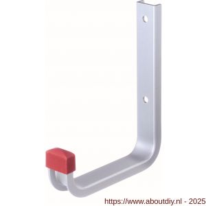 Deltafix wandhaak afgerond aluminium 140x115 mm - A21905266 - afbeelding 1