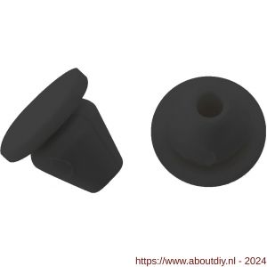 Deltafix aanslagdop voor kozijn BV1 zwart 1.5 mm doos 250 stuks - A21904338 - afbeelding 1