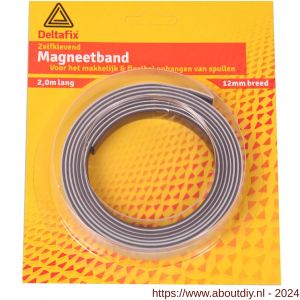 Deltafix magneetband zelfklevend bruin 2 m 12x2 mm - A21900655 - afbeelding 1