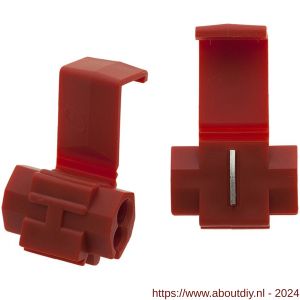 Deltafix kabelschoen Scotchlock rood 0.4x0.7 mm doos 100 stuks - A21904307 - afbeelding 1