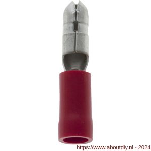 Deltafix kabelschoen man rond rood 4.0 mm doos 50 stuks - A21904287 - afbeelding 1