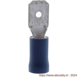 Deltafix kabelschoen man blauw 6.3 mm doos 50 stuks - A21904280 - afbeelding 1