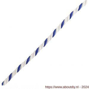 Deltafix touw multilon 3 strengs wit blauw 40 m 8 mm - A21902924 - afbeelding 1