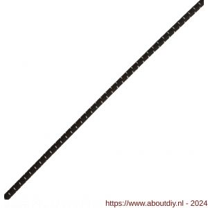 Deltafix elastiek zwart wit 8 mm - A21904209 - afbeelding 1