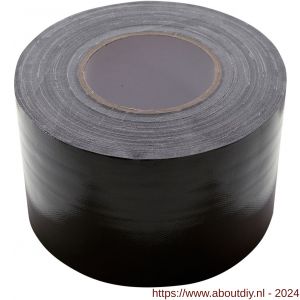 D-Tape ducttape zelfklevend extra kwaliteit permanent zwart 50 m x 100x0.32 mm - A21902830 - afbeelding 1
