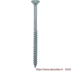 Private-Label spaanplaatschroef platkop-kruiskop verzinkt 6.0x90/54 mm doos 200 stuks - A21905163 - afbeelding 1