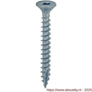 Private-Label spaanplaatschroef platkop Torx met nibs type 17 snijpunt verzinkt 4.0x30 mm doos 200 stuks - A21905177 - afbeelding 1