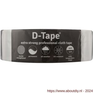 D-Tape ducttape zelfklevend extra kwaliteit permanent grijs 50 m x 50x0.32 mm - A21902784 - afbeelding 1
