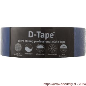 D-Tape ducttape zelfklevend extra kwaliteit permanent blauw 50 m x 50x0.32 mm - A21902787 - afbeelding 1