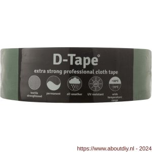 D-Tape ducttape zelfklevend extra kwaliteit permanent groen 50 m x 50x0.32 mm - A21902788 - afbeelding 1