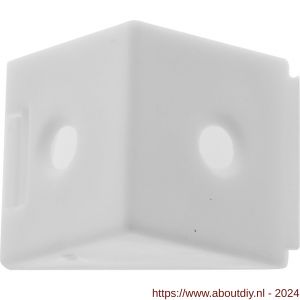 Deltafix kastverbinder mini wit smal 2 cm 2 gat doos 100 stuks - A21904141 - afbeelding 1