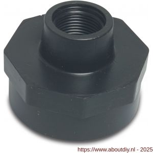 Deltafix verloopsok binnendraad PP zwart 1 1/2 inch naar 1 1/4 inch - A21904898 - afbeelding 1