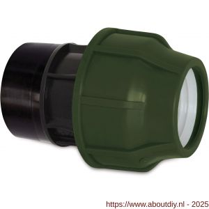 Deltafix tyleen toebehoren aansluitstuk binnen zwart groen 1/2 inch naar 16 mm - A21904840 - afbeelding 1