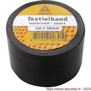 Deltafix ducttape zelfklevend textielband HQ+ grijs 4 m x 38 mm - A21902829 - afbeelding 1