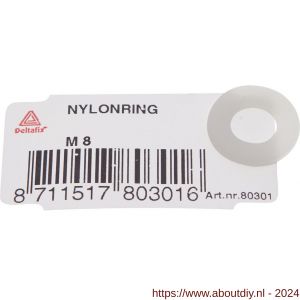 Deltafix ring nylon M8 DIN 125 - A21901278 - afbeelding 1