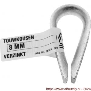 Deltafix touwkous verzinkt 6 mm DIN 6899 - A21903390 - afbeelding 1