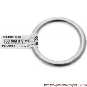 Deltafix gelaste ring verzinkt 50x9 mm - A21903089 - afbeelding 1