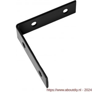 Deltafix stoelhoek zwart 25x25x15 mm - A21905237 - afbeelding 1