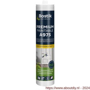 Bostik A975 Premium Paintable acrylaatkit 310 ml wit - A51250159 - afbeelding 1