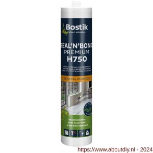 Bostik H750 Seal 'n' Bond Premium afdichtingslijm-kit 290 ml zwart patroon - A51250157 - afbeelding 1
