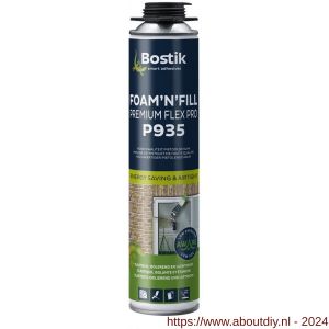 Bostik P935 Foam 'n' Fill Premium Flex Pro purschuim elastisch 750 ml wit - A51250325 - afbeelding 1