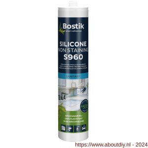 Bostik S960 Silicone Non Staining siliconenkit sanitair neutraal 310 ml transparant - A51250284 - afbeelding 1