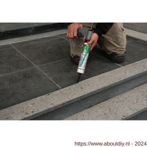 Zwaluw Silicone-Colours Plus Natural Stone siliconenkit neutraal 310 ml RAL 7016 Anthracite grey - A51250255 - afbeelding 3