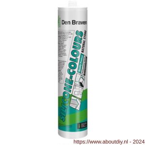 Zwaluw Silicone-Colours Plus Natural Stone siliconenkit neutraal 310 ml wit - A51250264 - afbeelding 1