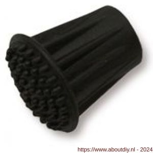 QlinQ dop deurvastzetter zwart rubber - A40850603 - afbeelding 1