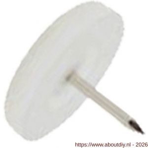 QlinQ glijnagel diameter 20 mm kunststof wit set 8 stuks - A40850891 - afbeelding 1