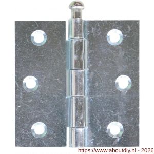 QlinQ scharnier pen los 76x76 mm RVS - A40850484 - afbeelding 1