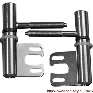 QlinQ inboorpaumelle Vlak 75x14 mm satijn verchroomd set 2 stuks - A40850445 - afbeelding 2
