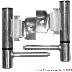 QlinQ inboorpaumelle Z 14x78 mm satijn verchroomd set 2 stuks - A40850447 - afbeelding 2