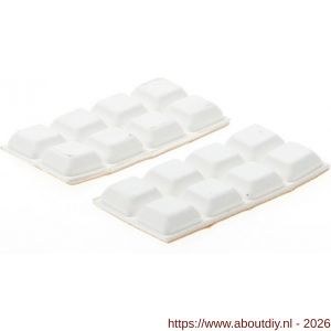 QlinQ stootdopjes wit set 2 strips van 8 stuks - A40850874 - afbeelding 2